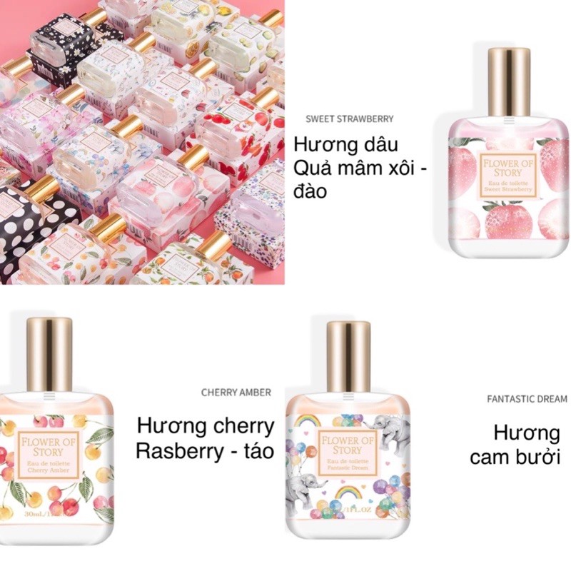 Nước hoa khử mùi CUTE 6 hương - 30ml