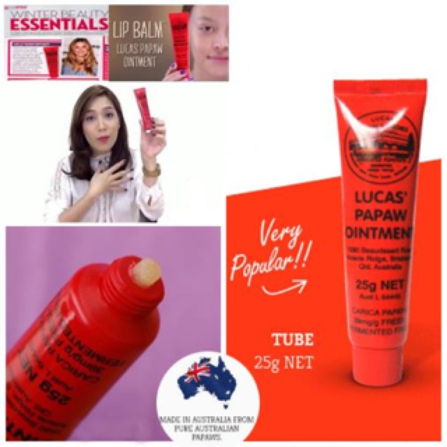 Kem Đa Năng Lucas Papaw Ointment Đu Đủ Chống Nứt Nẻ Môi Mùa Đông Của Úc 25g