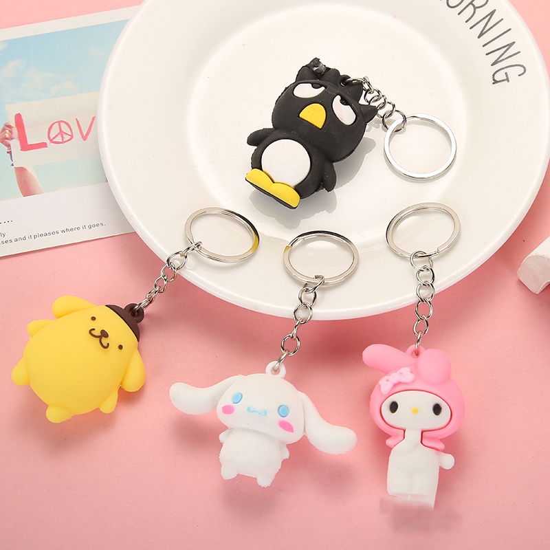 SANRIO Móc Khóa Hình Nhân Vật Hoạt Hình Kuromi Đáng Yêu
