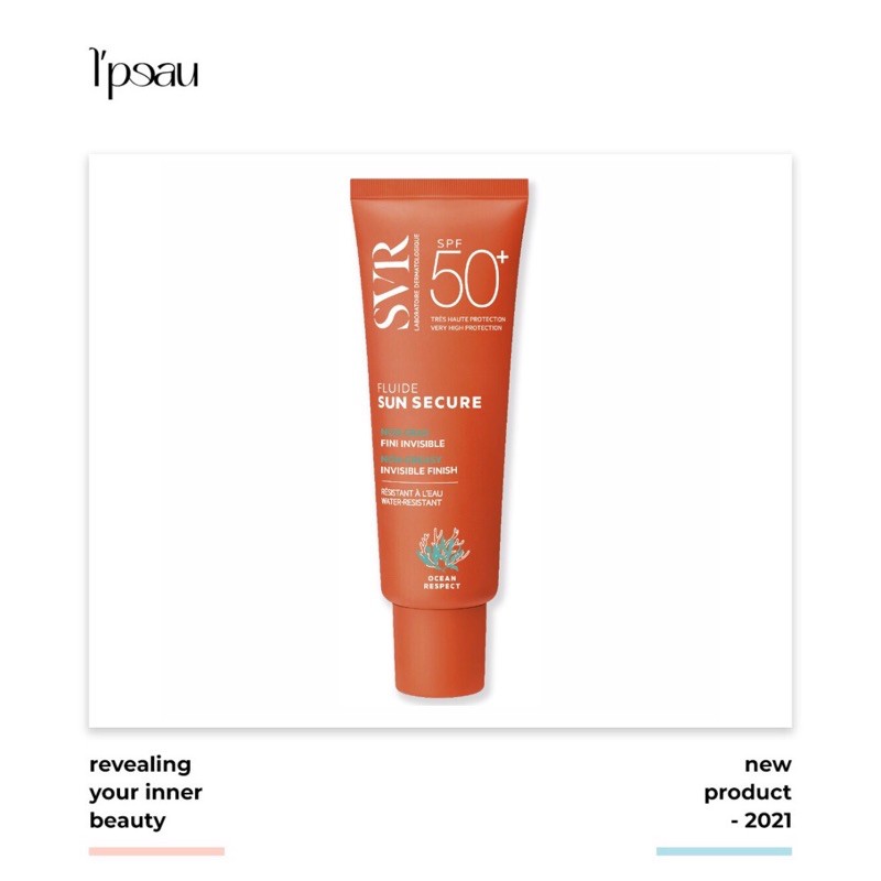 Kem Chống Nắng Trong Suốt Không Gây Nhờn Rít SVR Sun Secure Fluide SPF50+ 50ml (Mẫu mới)