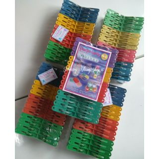 Combo 5 vỉ kẹp nhựa phơi quần áo (150 kẹp)