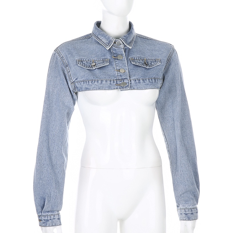 Áo khoác jean croptop /Code J0004