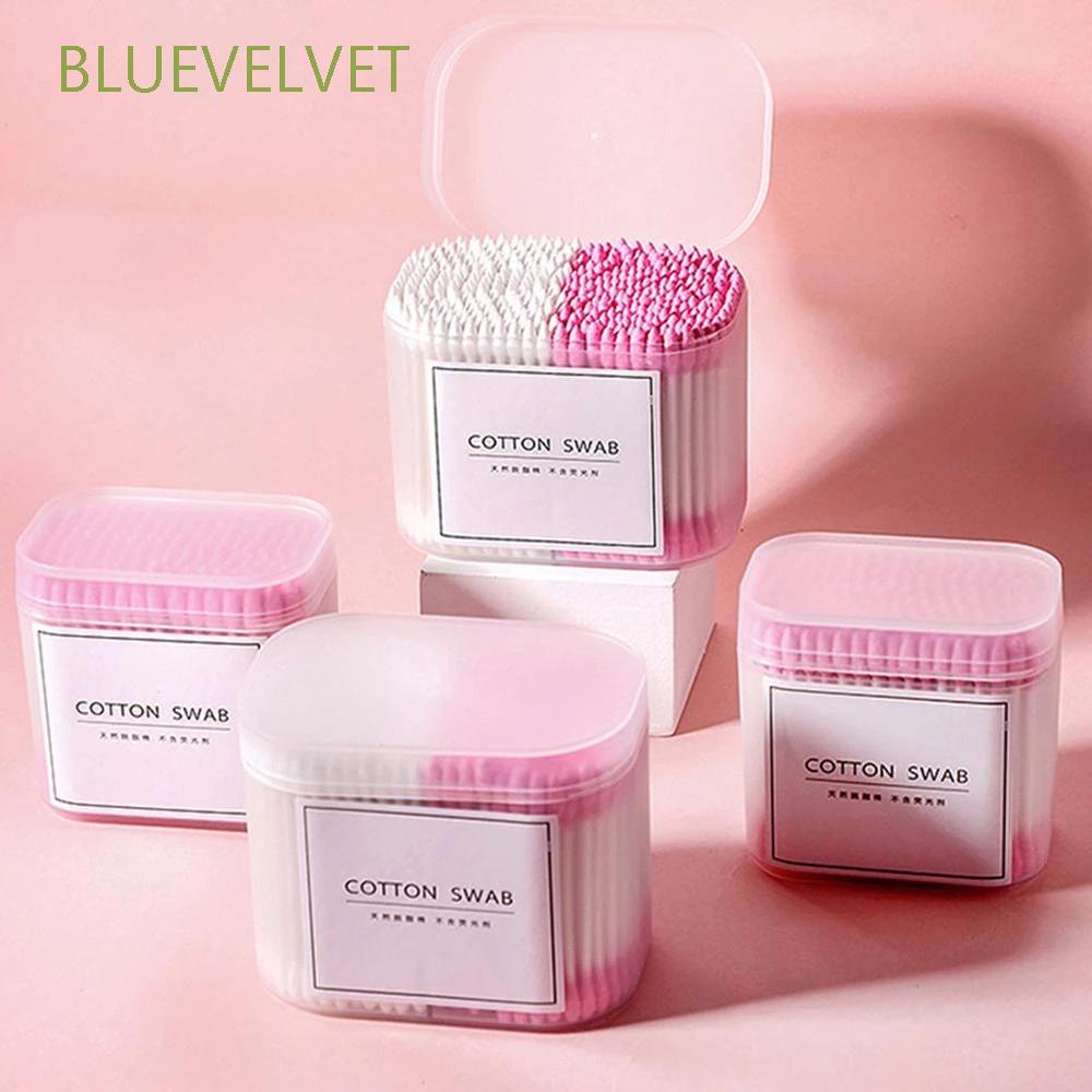 Set 100/200/300 tăm bông cotton dùng một lần thiết kế hai đầu tiện dụng
