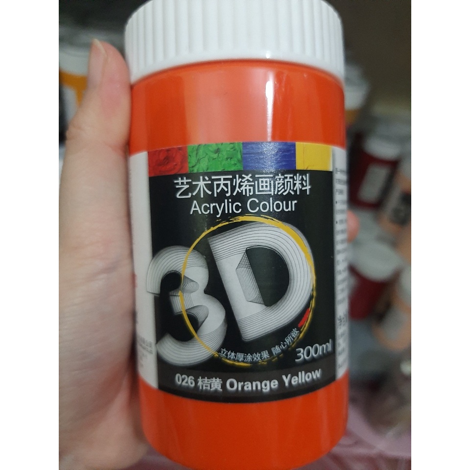 MÀU ACRYLIC 3D &amp; Mầu Maries LỌ 300ML (Bảng màu 1)