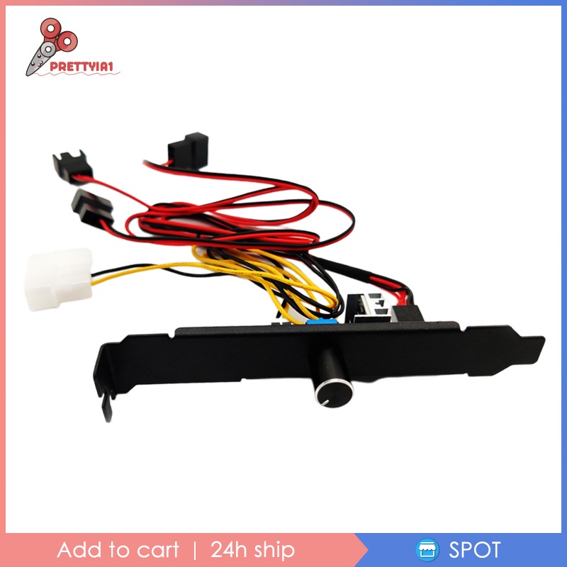 Bộ Điều Chỉnh Tốc Độ Quạt Tản Nhiệt Máy Tính PC 3 8 Chiều 4Pin 3Pin Prettyia1