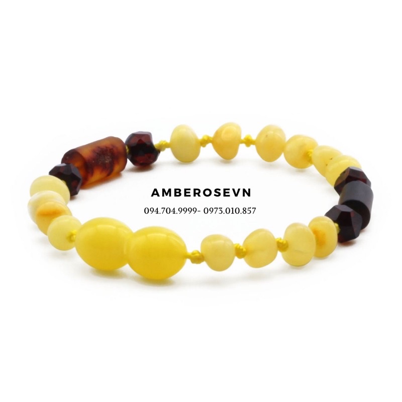 Vòng tay Amber Úc cho bé 14 cm VTABDB2