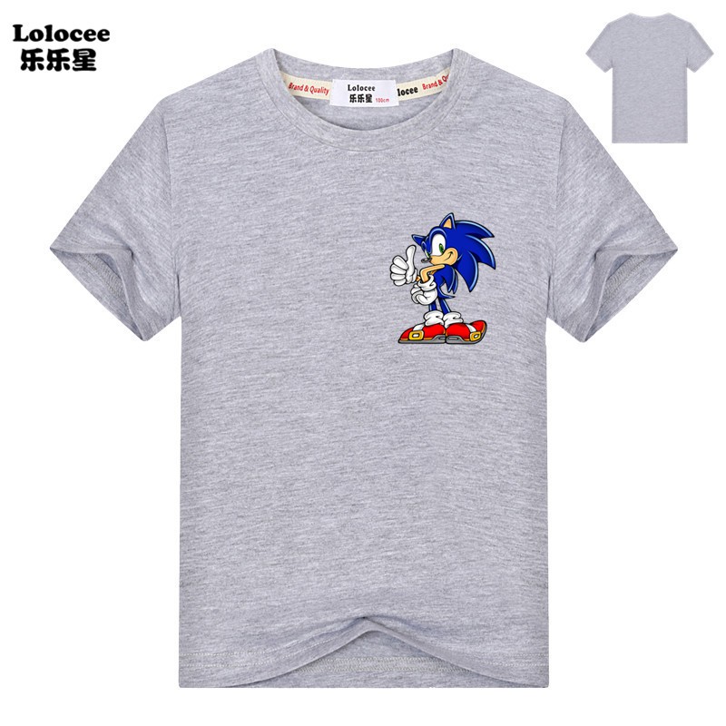 Áo Thun Tay Ngắn In Hình Sonic The Hedgehog 3d Thời Trang Cho Bé