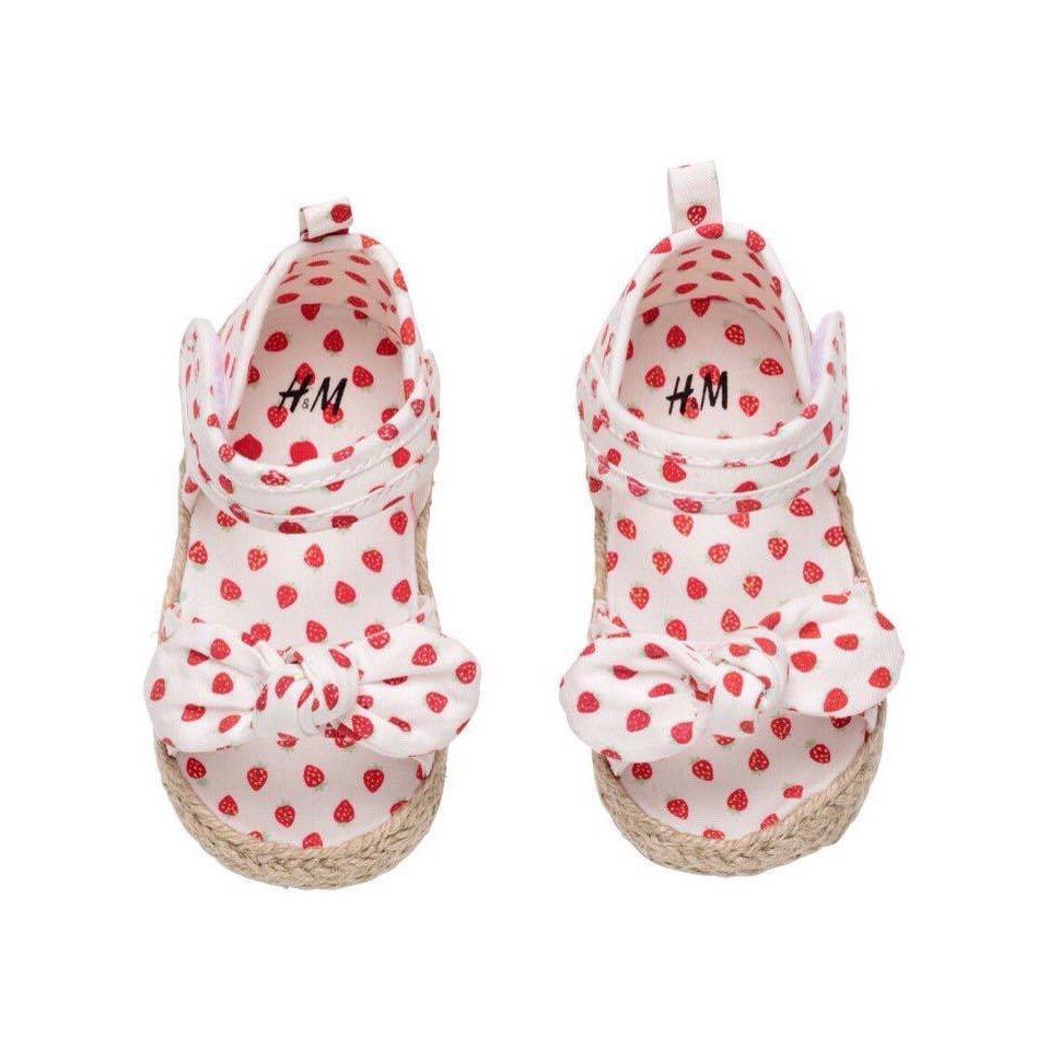 Sandal H&M bé gái dâu tây