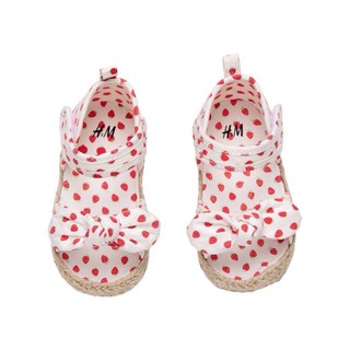 Sandal H&M bé gái dâu tây