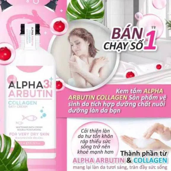 (Hàng Mới Về) Kem Dưỡng Trắng Da Chứa Collagen Alpha Arbutin 3 Plus 350ml