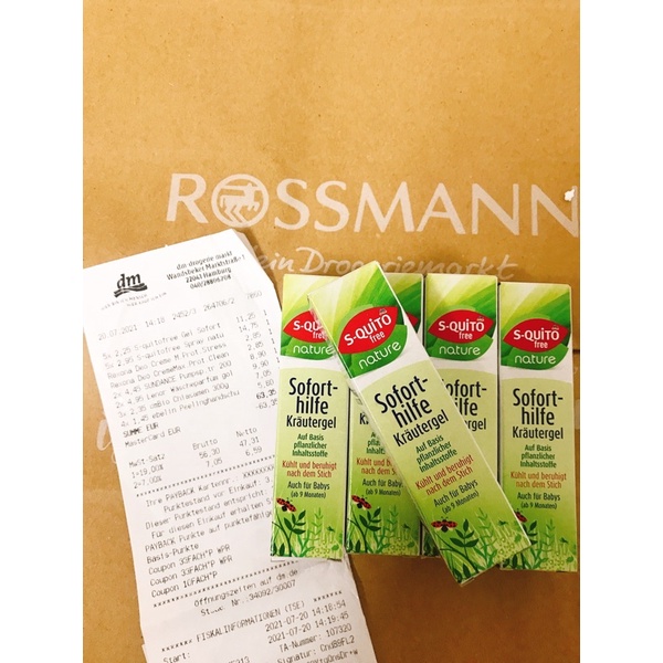 🌿 Gel bôi vết muỗi đốt S-quito Free 15ml
