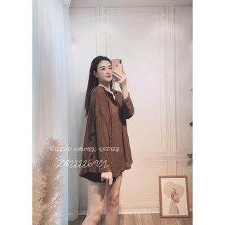 Áo hoodie len oversize