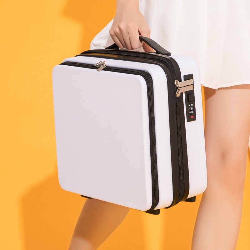 ₪ Mở mặt trước kinh doanh vali nhỏ nữ vali 16 inch đa chức năng mật khẩu vali hộp đựng mỹ phẩm