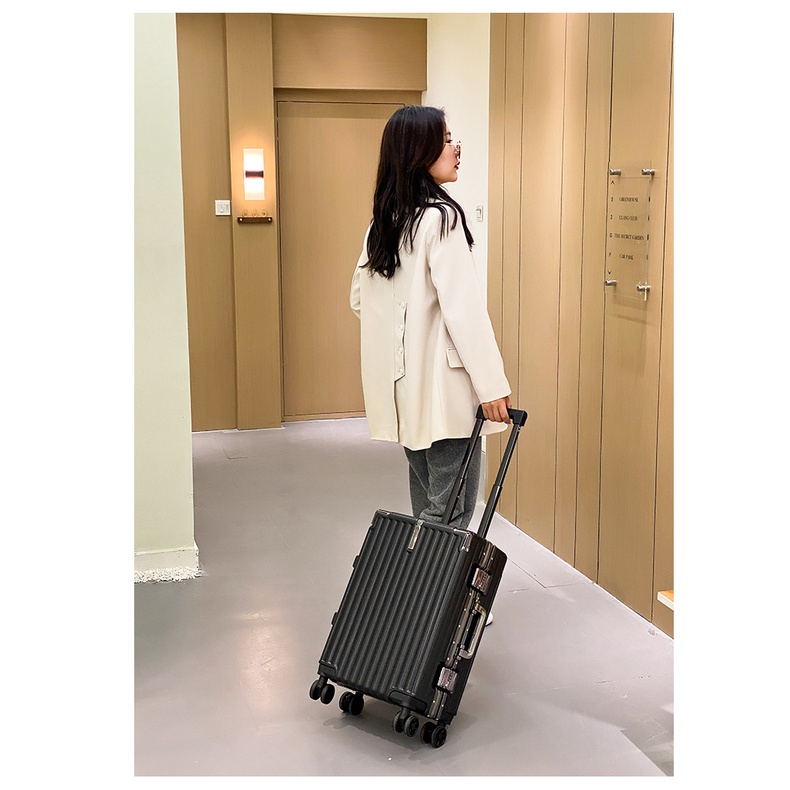 Vali Khung Nhôm Khóa số TSA siêu Hot Màu BLACK size 20