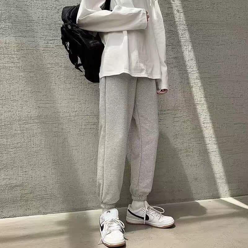 Quần jogger nam nữ ống rộng có bo simple ulzzang bigsize thời trang unisex dành cho nam nữ