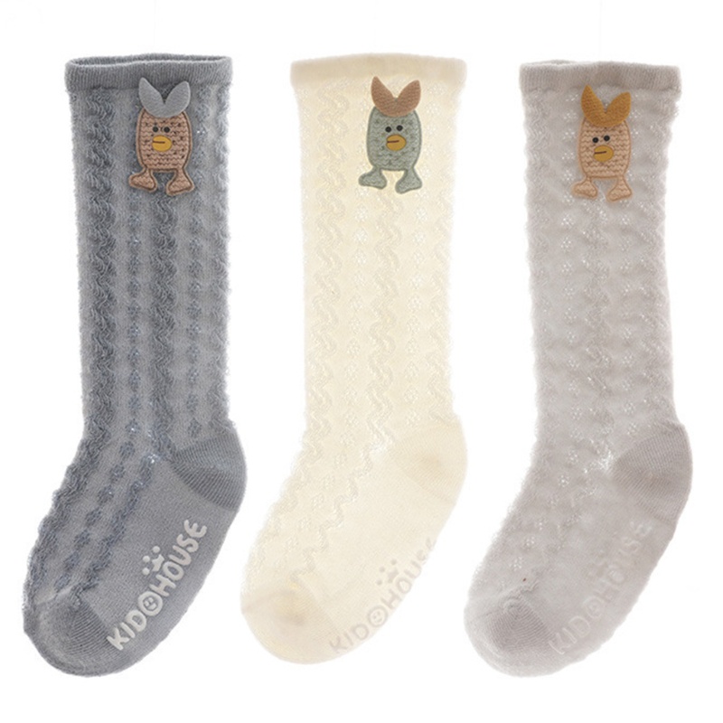 Vớ Ren Lưới Mỏng Cao Đến Đầu Gối Chống Muỗi In Họa Tiết Hoạt Hình Thời Trang Mùa Hè