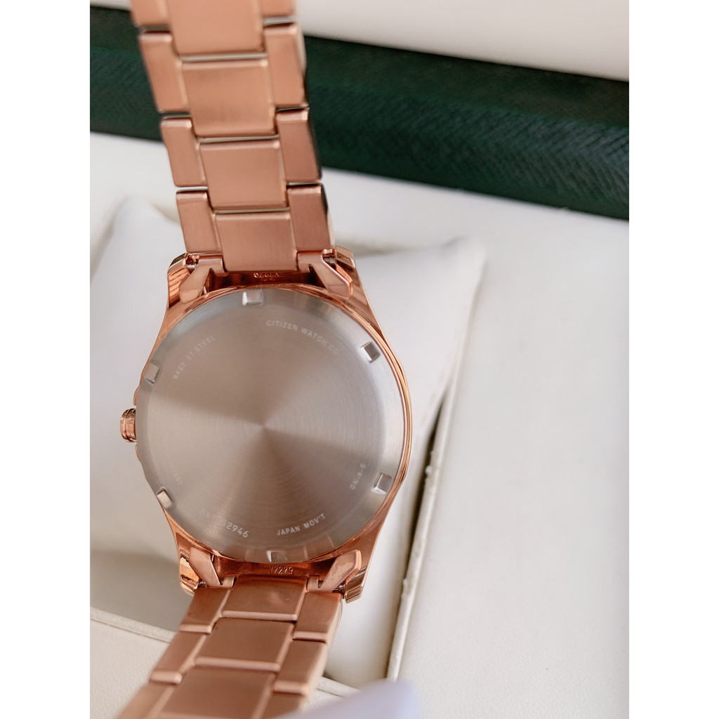 Đồng hồ nữ Citizen FE7053-51X - Máy Quartz Pin Eco-drive pin năng lượng  ánh sáng- Kính khoáng