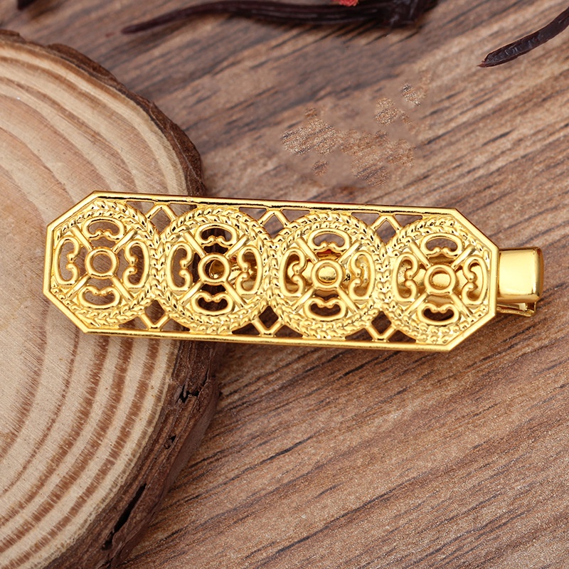 1 kẹp mỏ vịt gắn phiến 14*47mm nguyên liệu làm trâm làm trang sức cổ trang cosplay cổ phục có màu KC