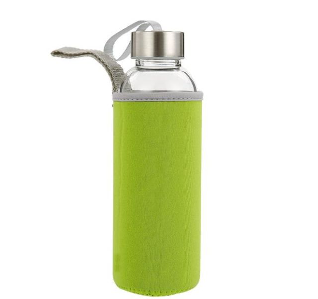 CHAI THUỶ TINH 500ML NẮP CÓ DÂY XÁCH