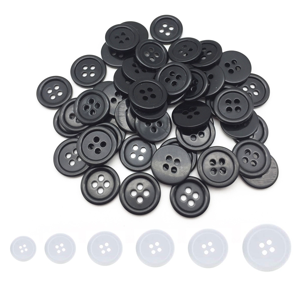 Nút áo tròn 4 lỗ Mxmio 9 / 10 / 11.5 / 12.5 / 15 / 18 / 20 / 25mm