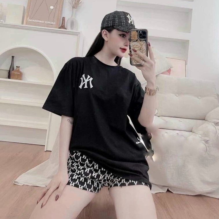 Bộ Đồ Ngủ Đùi NY Tay Ngắn – Bộ Ngủ Cộc Tay Nữ Chất Liệu Cotton Cao Cấp Free size dưới 60kg | BigBuy360 - bigbuy360.vn