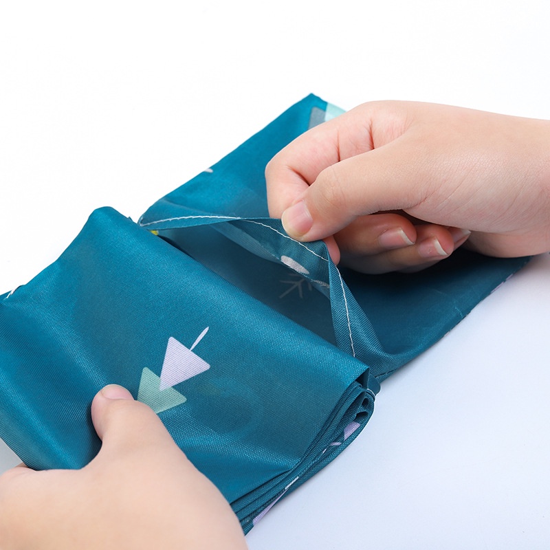 Túi mua sắm đi siêu thị TAILI bằng vải oxford dày gấp gọn thân thiện với môi trường cỡ lớn 210D có thể mang theo