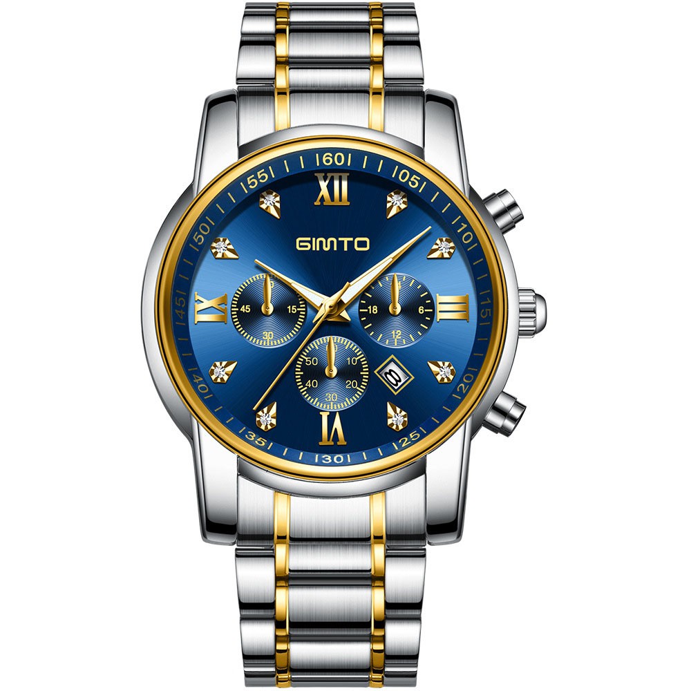 (New Arrival) Đồng Hồ Nam GIMTO JAPAN Doanh Nhân Model 2018 Mặt Kính Tráng Shaphire Dây Hợp Kim Thép Không Gỉ_FULL BOX