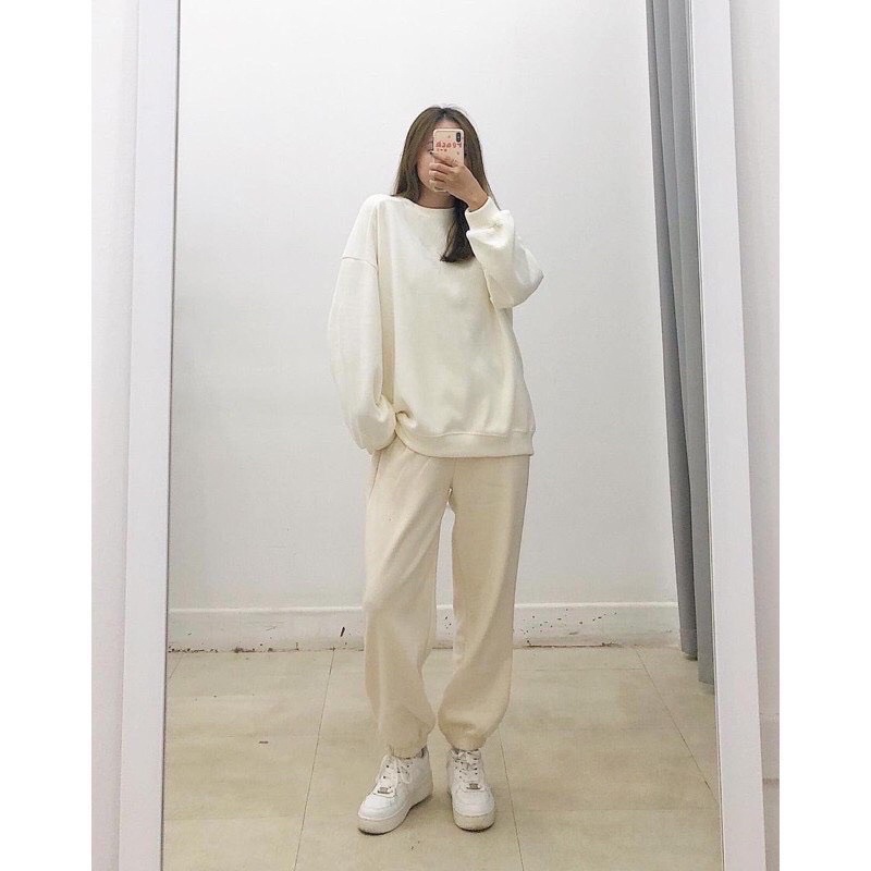 Quần jogger lưng thun bảng to freesize Pumi