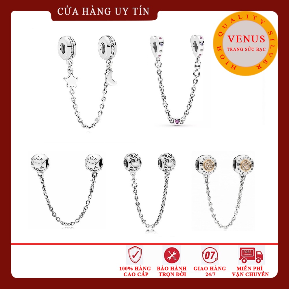 Charm xích safety chain bạc 925 cao cấp- Mã sản phẩm VENUSXTS
