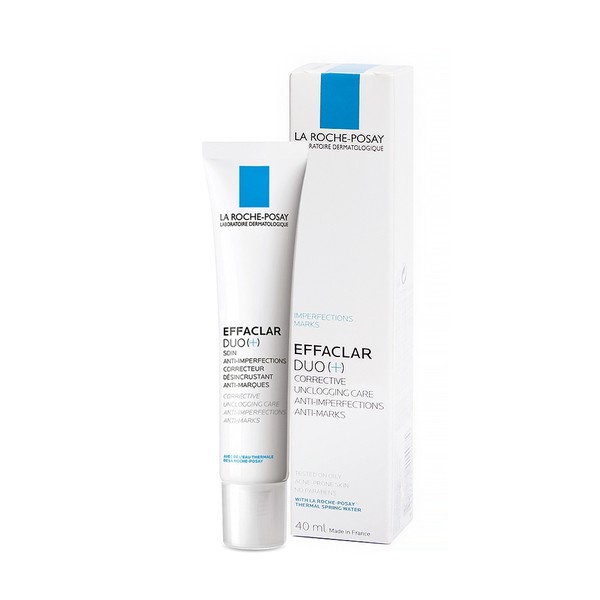 [Chính Hãng] Kem Dưỡng La Roche-Posay Giảm Mụn, Ngừa Vết Thâm 40ml Effaclar Duo Plus Không Màu