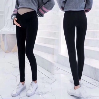 Quần bầu legging cạp chéo chất cotton