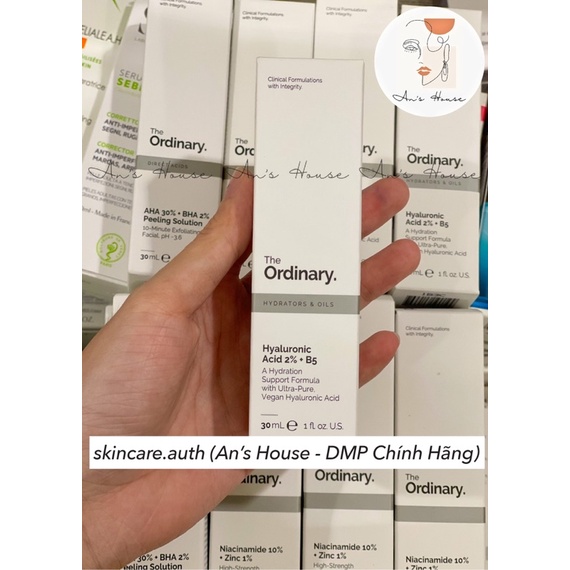 Serum THEODINARY HYALURONIC ACID 2% + B5 Cấp Ẩm, Phục Hồi Da 30ml