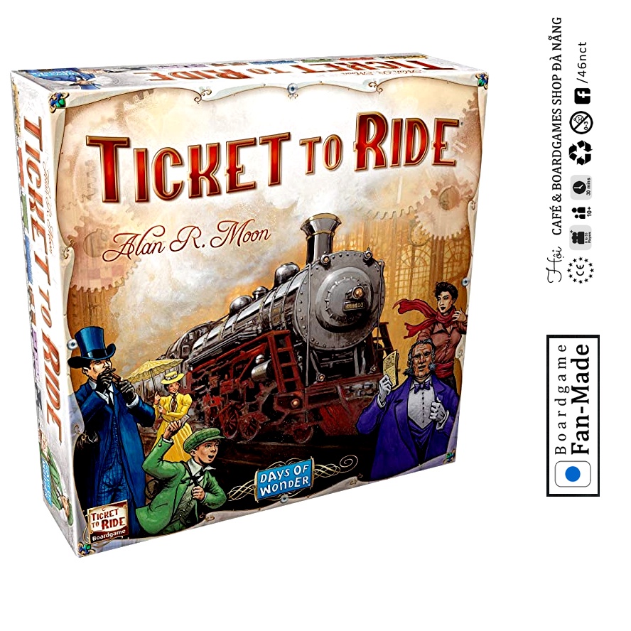 Bộ trò chơi Ticket to Ride bản tiếng anh box xịn