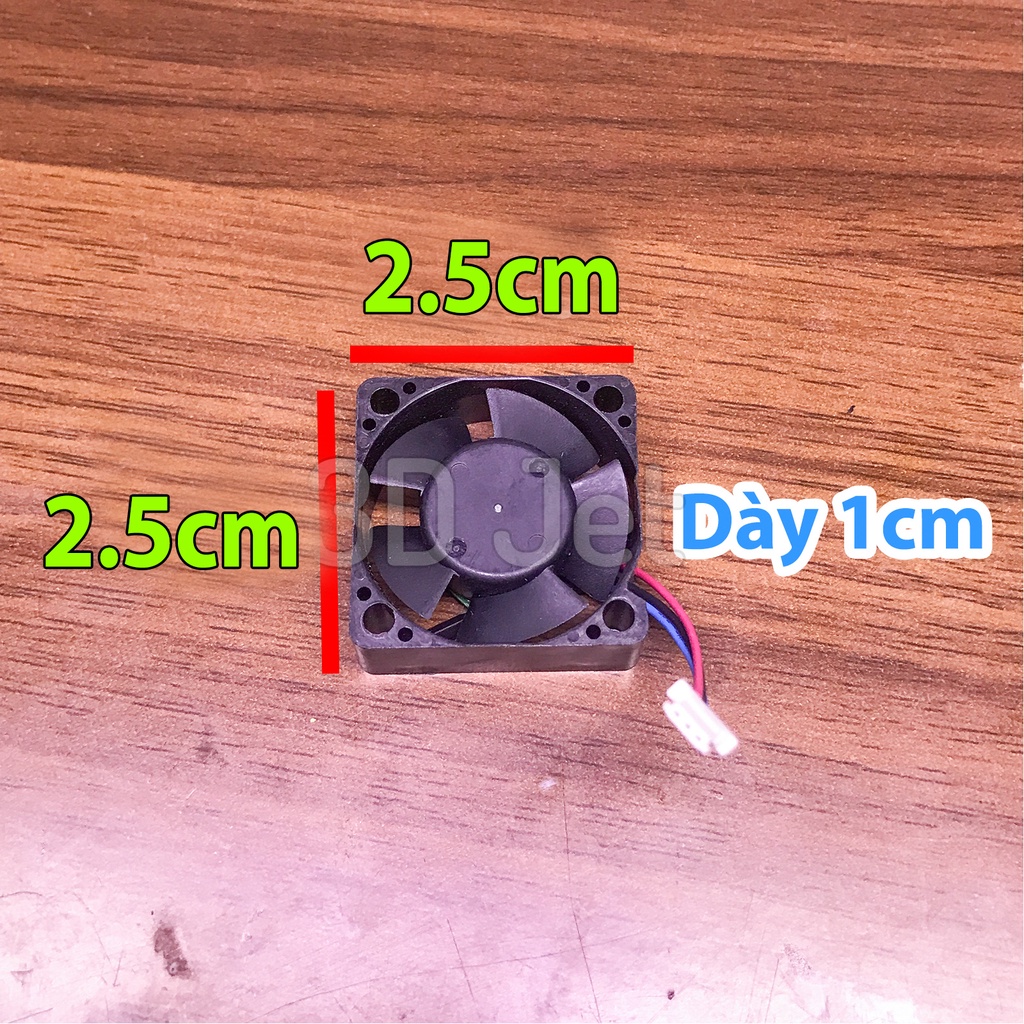 Quạt tản nhiệt Mini vuông 2.5cm cho RC
