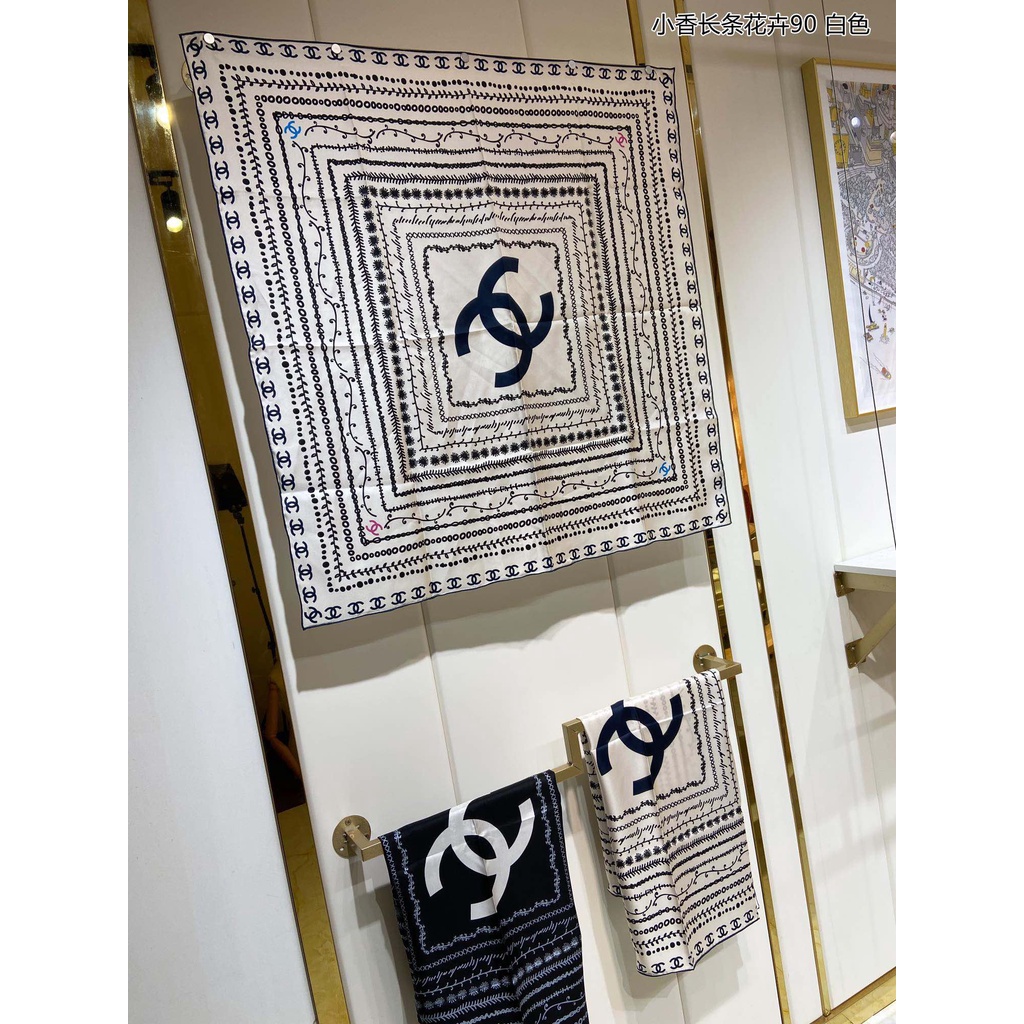 Khăn Choàng Lụa Vuông In Họa Tiết Cổ Điển Sang Trọng Dành Cho Nữ