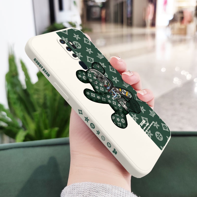 Ốp Điện Thoại Họa Tiết Gấu Dễ Thương Dành Cho OPPO A9 A5 2020 A83 A94 4G A5 A3S A12E