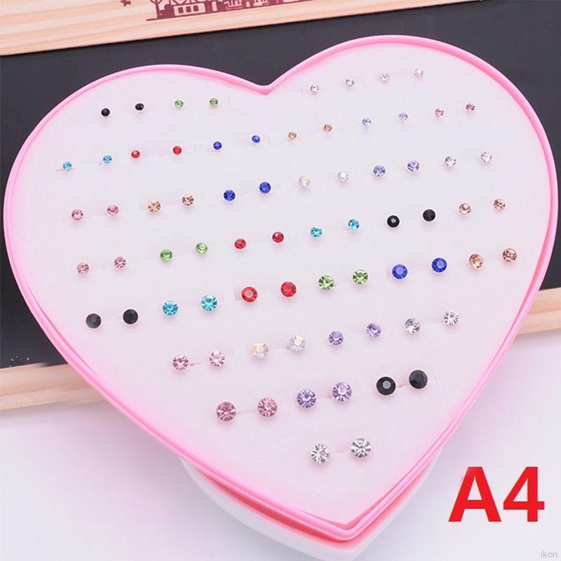 Set 36 đôi bông tai nhiều kiểu xinh xắn đáng yêu cho nữ
