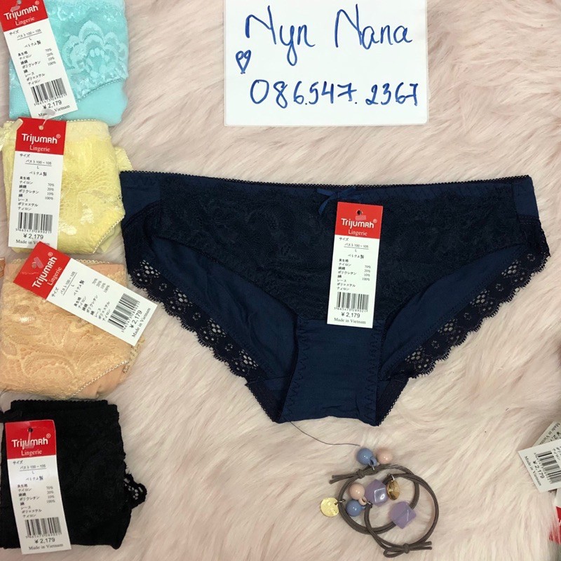 Combo 10 quần lót cotton phối ren cho nữ(có size) [Ảnh thật
