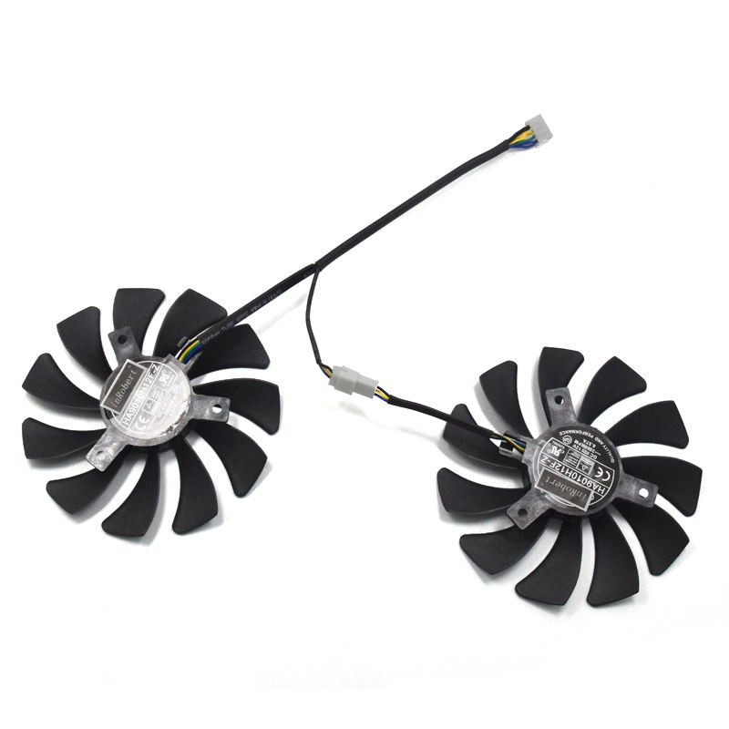 New 1 Pair Graphics Card Fan 85Mm Ha9010H12F-Z 4Pin Cooler Fan Replacement For Msi Gtx 1060 Oc 6G Gtx 960 P106-100 P106 Gtx1060 Gtx960