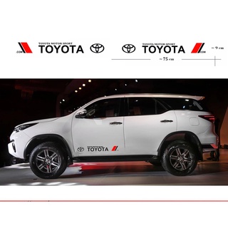 Bộ 2 Tem dán cửa xe ô tô Toy