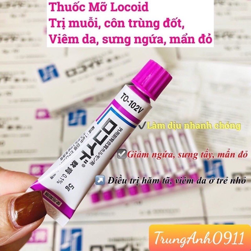 Kem bôi vết đốt côn trùng, muỗi đốt Rokoito Locoid Ointment 5g nhật bản
