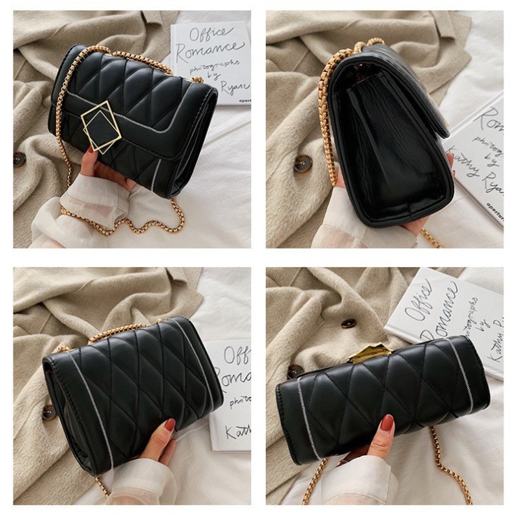 Túi xách nữ đeo chéo khóa gương lệch cao cấp thời trang Hàn Quốc TX24 túi đeo vai Chip Xinh Shop | BigBuy360 - bigbuy360.vn