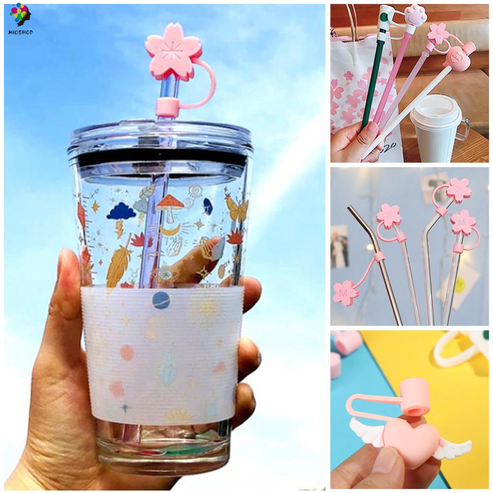 MIOSHOP Creative  Silicone Straw Plug Reusable Drinking Dust Cap Glass Cup Accessories Cartoon Plugs Tips Cover | BigBuy360 - bigbuy360.vn
