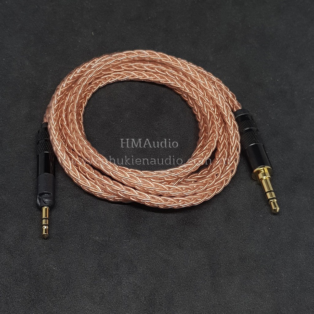 Dây tai nghe đồng OFC 1.0mm tết 8 - Sennheiser HD598