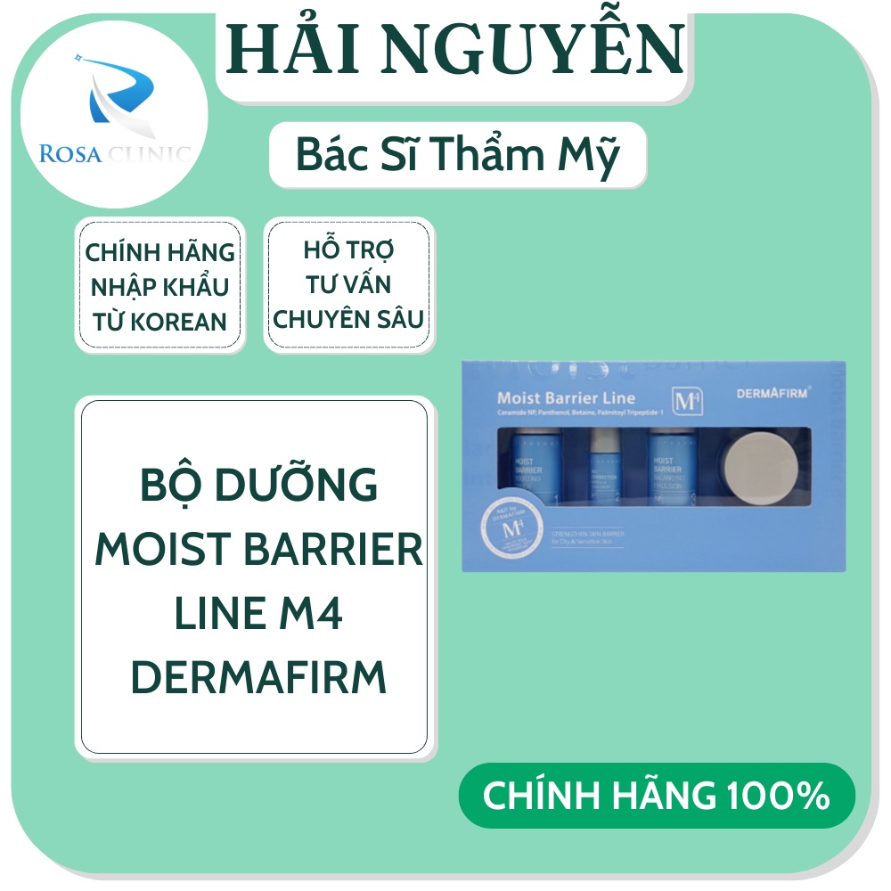 Bộ dưỡng mini Labo Dermafirm 💥 CAO CẤP 💥 Bộ dưỡng da Moist Barrier Line M4 Hàn Quốc dưỡng ẩm chống lão hóa