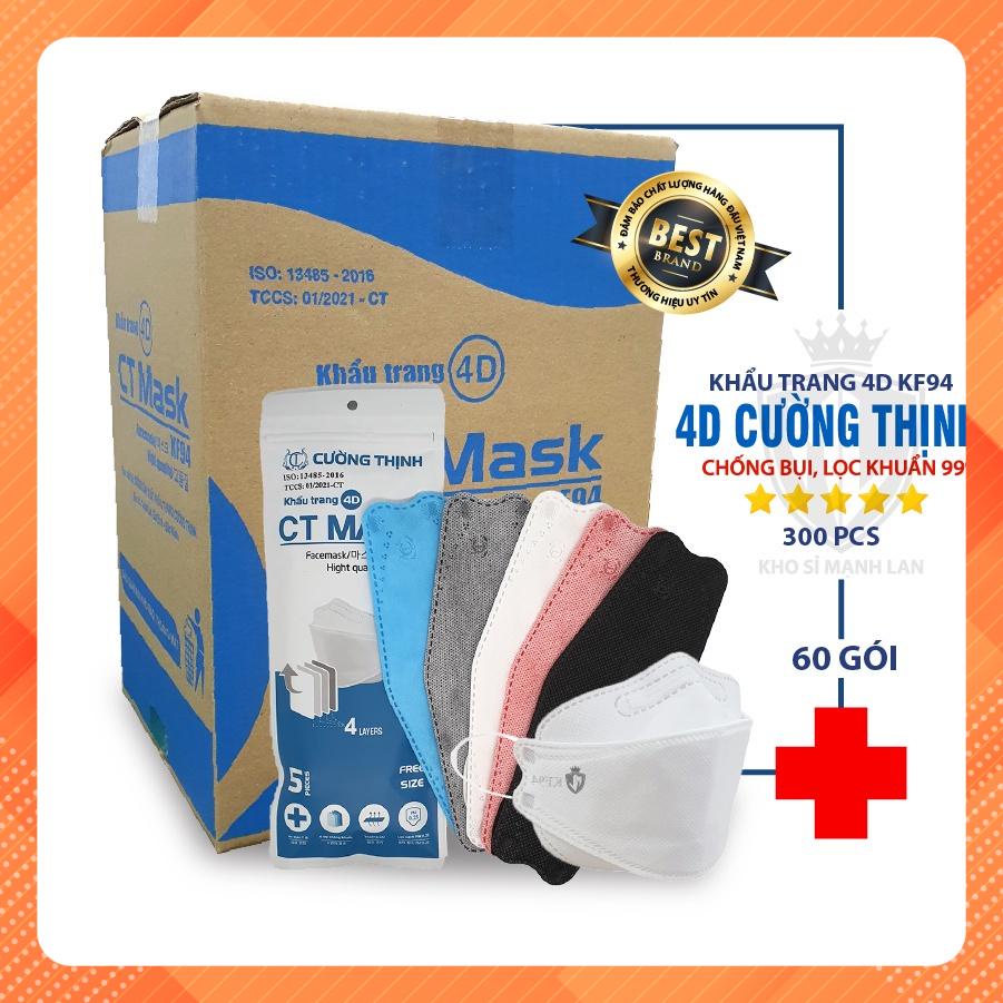 Khẩu Trang KF94 Y Tế 4D Hàn Quốc Chống Bụi Mịn Kháng Khuẩn Hàng Cao Cấp, Nhiều Người Tin Dùng ( gói 10 chiếc)
