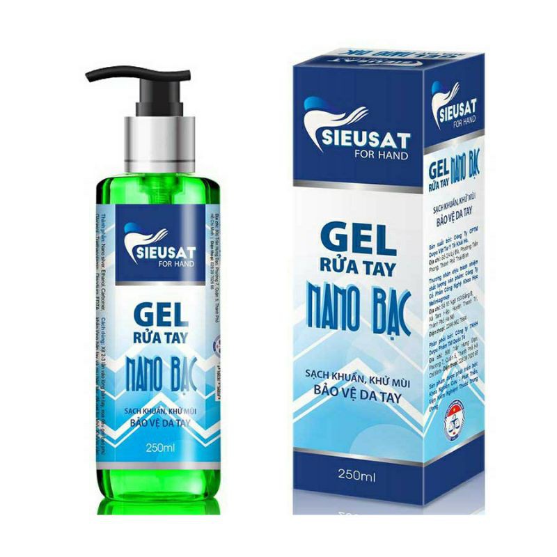 (Chính hãng) Gel rữa tay khô SIEUSAT Nano bạc 500ml | BigBuy360 - bigbuy360.vn