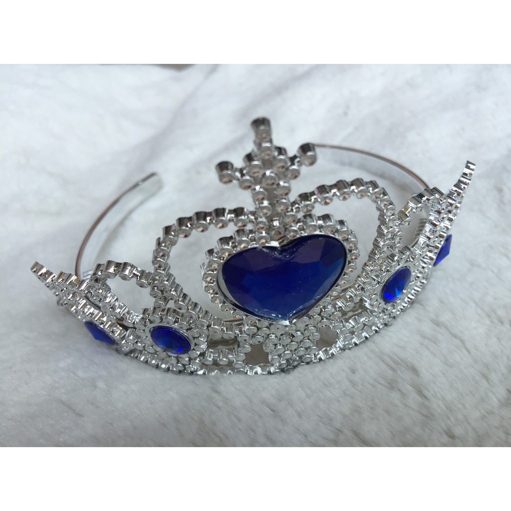 Cài tóc vương miện Elsa đính hạt màu