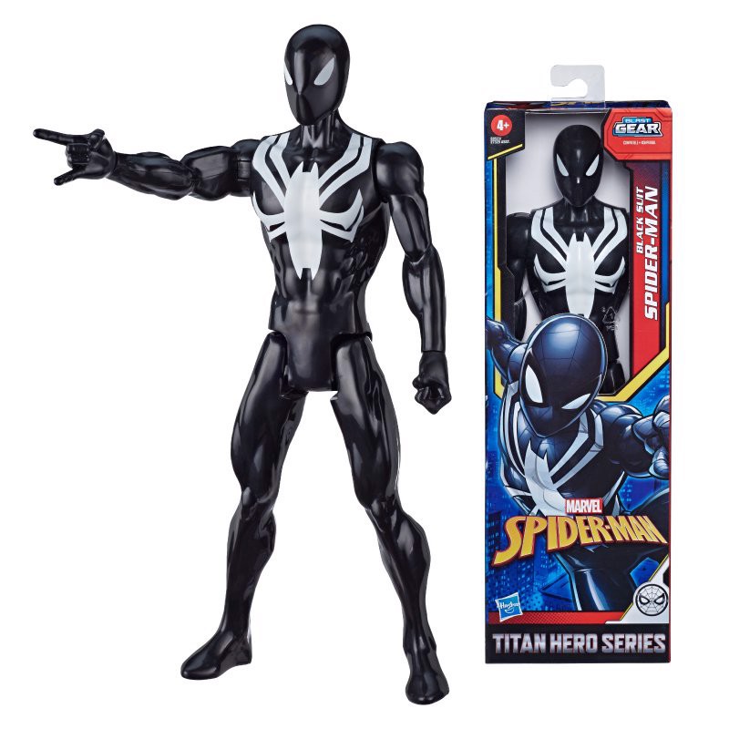 [Dự kiến giao hàng ngày 02/08-06/08] Đồ chơi Hasbro chiến binh Titan trang bị đồ đen Spiderman E2344