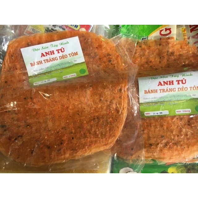 [luôn bị cháy hàng] COMBO 2 GÓI BÁNH TRÁNG DẺO TÔM TÂY NINH - gói 320gr